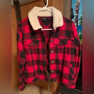 Torrid Buffalo Plaid Jean Jacket